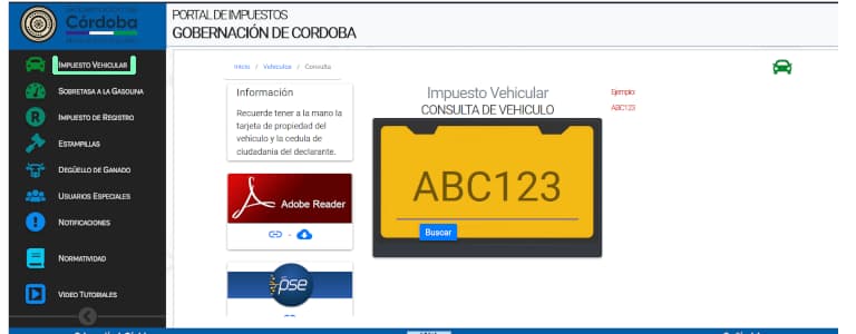  Pasos para la Consulta Impuesto Vehicular en Córdoba