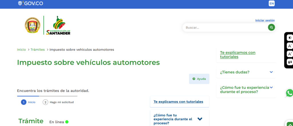 Pasos para la Consulta Impuesto Vehicular en Bucaramanga