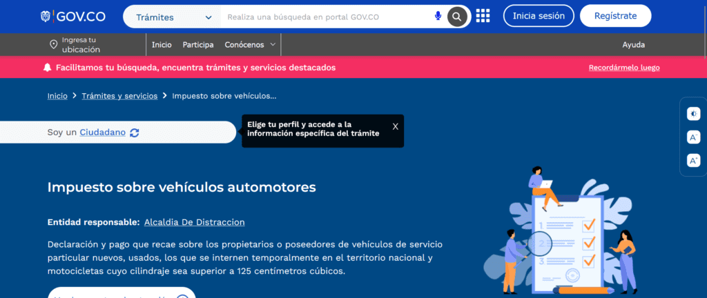 Pasos para realizar la Consulta Impuestos Vehiculos Amazonas